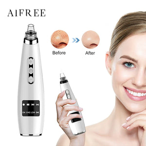 5-in-1 Electric Blackhead Remover - Rechargeable Vacuum Suction for Deep Facial Pore Cleaning