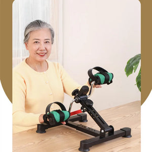 Mini Foldable Bicycle Hands Leg Fitness Sports Equipment Elderly Limb Rehabilitation Training Gear Exercise Bike Indoor Non-Slip