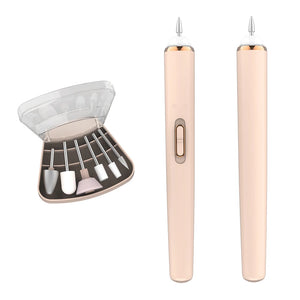 Ponceuse à ongles portable professionnelle à 6 têtes - Faible bruit, légère pour la maison et le salon 