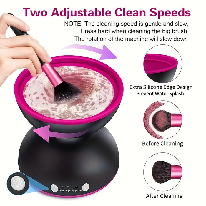 Portable HighEfficiency Electric Makeup Brush Cleaner