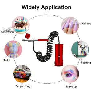 Wireless Airbrush Kit: Portable Makeup & Nail Art Spray Gun