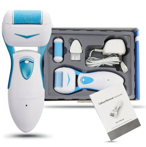 AIFRE New Electric Foot File - Rechargeable Foot Scrubber Pedicure Kit for Cracked Heels, Callus, and Dead Skin