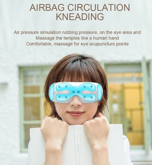 Heated Eye Massager: Bluetooth, Airbags, & Sleep Improvement