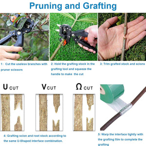 Garden Tree Grafting Knife Pruning Pruner Shears Snip Scissors Cutting Tool Kit
