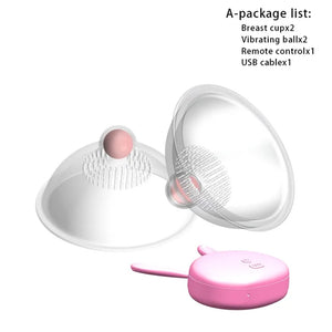 10 Speed Nipple Sucker Vibrator Electric Breast Pump Nipple Chest Vaginal Suction Cups Breast Enlarge Massager Sex Toy for Women