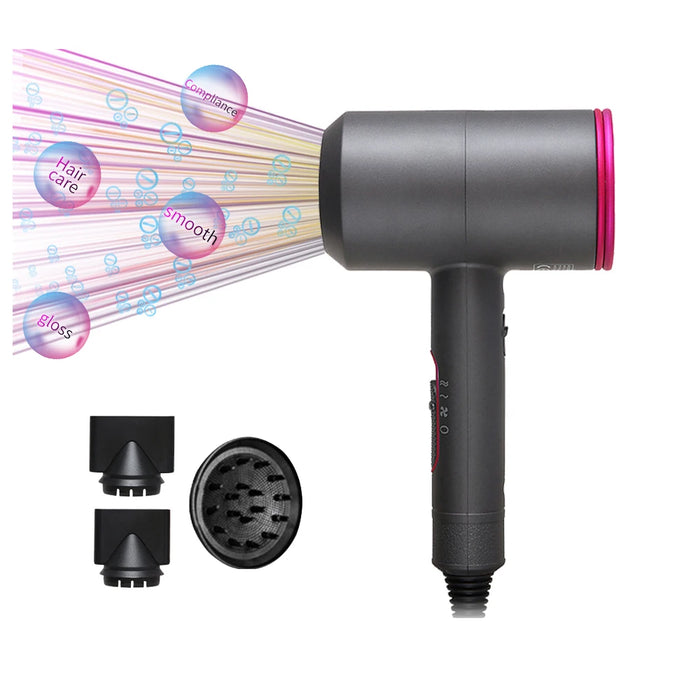 Professional Hair Dryer - 1800-2000W Negative Ionic Blow Dryer with 3 Temperature Settings