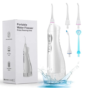 Popular USB Rechargeable Oral Irrigator - Portable 200ml Dental Water Flosser Jet for Teeth Cleaning