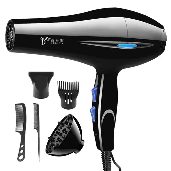 Lightweight Hair Dryer for Travel & Home - 3 Heat Settings, Cool Mode & 5 Accessories