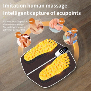 Electric EMS Foot Massager Pad Portable Massage Mat Foot Acupoint Massage Muscle Stimulation Improve Blood Circulation