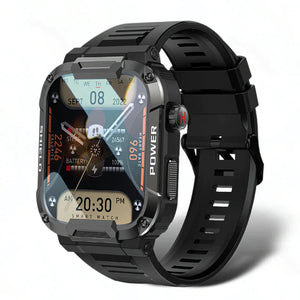 Rugged Military Smart Watch Men for Xiaomi Android Ios Ftiness Watches Ip68 Waterproof 1.85'' Bluetooth Call Smartwatch 2023 New