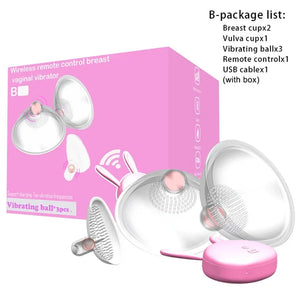 10 Speed Nipple Sucker Vibrator Electric Breast Pump Nipple Chest Vaginal Suction Cups Breast Enlarge Massager Sex Toy for Women