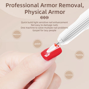 High-Quality Portable Nail Drill with UV Lamp & Rechargeable Handpiece