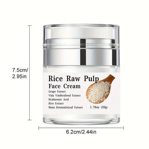 Rice Puree Revitalizing Cream | Hydrating Face Moisturizer with Hyaluronic Acid & Antioxidants