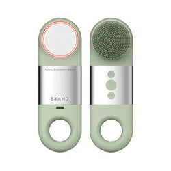 Masseur à vibrations soniques à froid et à chaud tendance - Brosse nettoyante électrique en silicone pour le visage pour un nettoyage en profondeur 