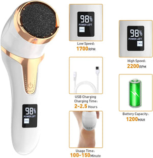 Electric Callus Remover for Feet - Portable Foot Grinder & Care Tool for Dead Skin Removal