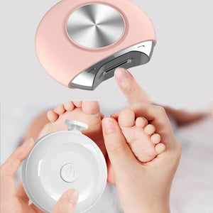 Mini Electric Nail Trimmer - Stainless Steel, Safe & Noiseless Baby Nail Care Tool Kit