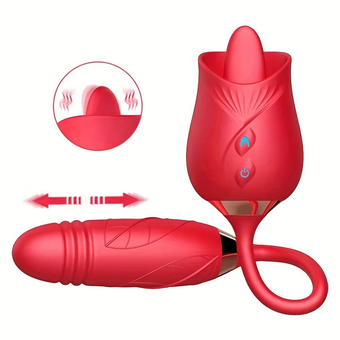 Rose Toy Vibrator  3in1 Clitoral  GSpot Stimulator