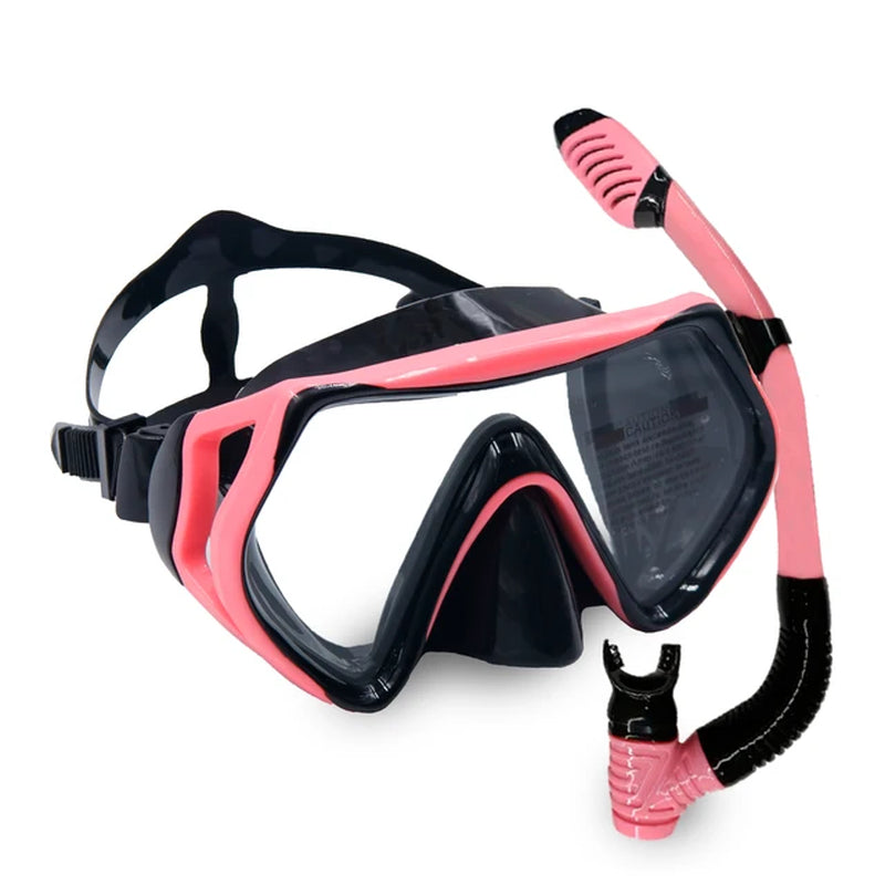 Scuba Snorkeling Diving Masks Set Free-Diving Mask Silicone Snorkel Swimming Goggles for Kids Swimming Equipment