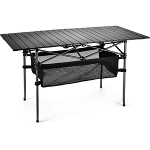 Sanny Outdoor Folding Portable Picnic Camping Table, Aluminum Roll-Up Table with Easy Carrying Bag for Indoor,Outdoor,Camping
