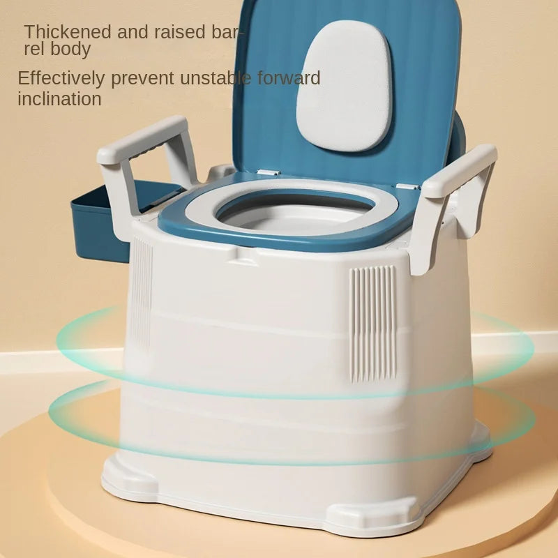 Potty Indoor Portable Toilet Pregnant Women Adult Elderly Bedroom Bedside Bucket Household Potty Stable Non-Slip Easy to Clean