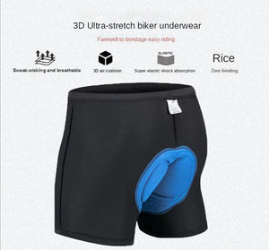 Men Women Cycling Shorts Bicycle Bike Underwear Pants with Sponge Gel 3D Padded