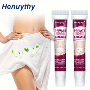 Henythy Private Odor Control Cream for Women | 2pcs X 12, Long-Lasting Freshness & Sweat Control