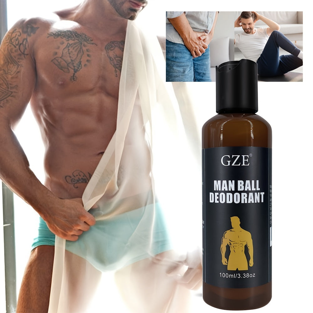 Men's Long-Lasting Private Parts Deodorant Cream | Moisturizing, Anti-Chafing, Invisible Comfort