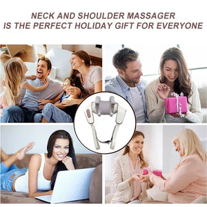 Electric Heat Neck Massage Shawl Shiatsu Kneading Cervical Spine Massager Car Home Back Shoulder Neck Trapezius Muscle Massager