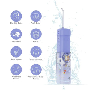 Hot Selling Children's Cartoon Dental Care Irrigator - IPX7 Waterproof, 130ML Oral Care Dental Flosser