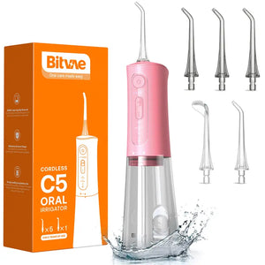 Bitvae Water Flosser with 3 Cleaning Modes,Cordless Oral Irrigator C5/C2/FC159