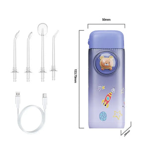 Hot Selling Children's Cartoon Dental Care Irrigator - IPX7 Waterproof, 130ML Oral Care Dental Flosser