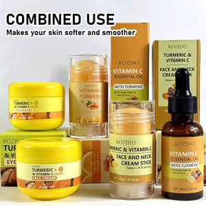 Turmeric & Vitamin C Skincare Set - 5-Piece Moisturizing & Nourishing Care