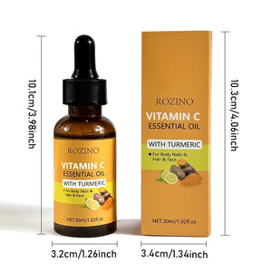 Turmeric & Vitamin C Skincare Set - 5-Piece Moisturizing & Nourishing Care