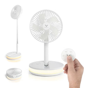 Venty Fan the Original Portable, Rechargeable, Folding Fan from 3 Inches to 3 Feet! LED, Oscillation, Remote and 2 Day Battery Life. the Ultimate Portable Fan