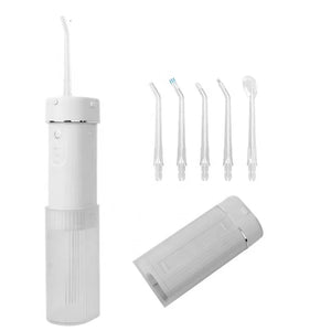 Portable Rechargeable Travel Dental Air Pick Flosser - Mini Handheld Cordless Power Water Flosser