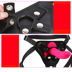 10 Speed Vibrating Strap on Dildo Vibrator Panties Women'S Lesbian Sex Bondage Dildo Belt Penis Artificial Sex Toys for Womans